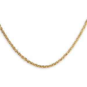 Collier Chaîne Plaqué Or Maille Forçat 1.6mm 50cm