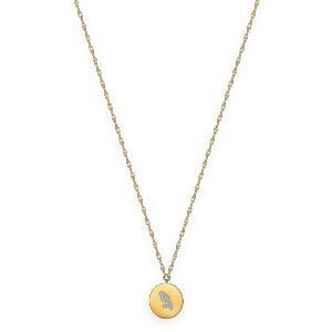 Collier Acier Jaune Médaille Carte Martinique 20mm Cristal 45  à 50cm