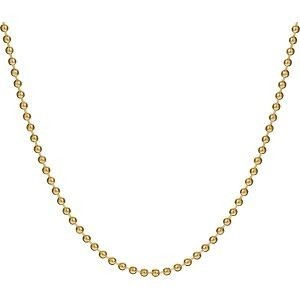 Collier Plaqué Or Maille Boules 2mm 45cm