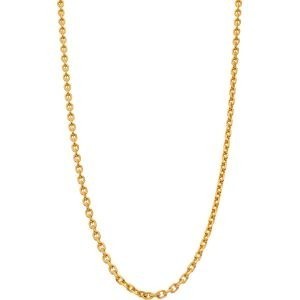 Collier Chaîne Plaqué Or Maille Forçat Limé 2.6mm 55cm