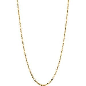 Collier Chaîne Or 375 Maille Forçat Miroir Creux 2mm 60cm