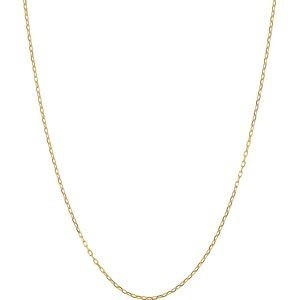 Collier Chaîne Or 375 Maille Forçat Diamanté Allégé 1mm 55cm