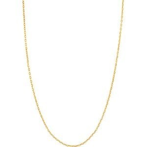 Collier Chaîne Plaqué Or Forçat Diamanté 1.3mm 40cm