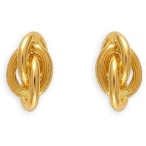 Boucles D'oreilles Plaqué Or Nœud Forçat Antillais 6*10mm