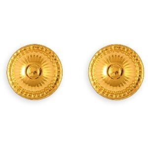 Boucles D'oreilles Plaqué Or Chou 10mm