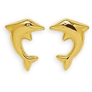 Boucles D'oreilles Or 375 Dauphin 8*11mm