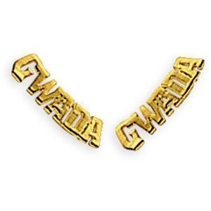 Boucles D'oreilles Or 375 Gwada 10.5*3mm