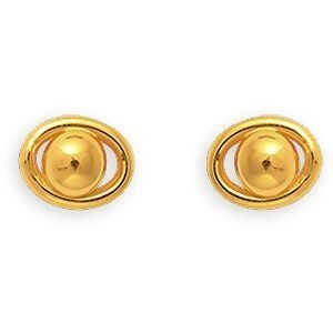 Boucles D'oreilles Or 375 Fantaisie 7*9mm