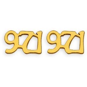 Boucles D'oreilles Or 375 971 2.8*4.5mm