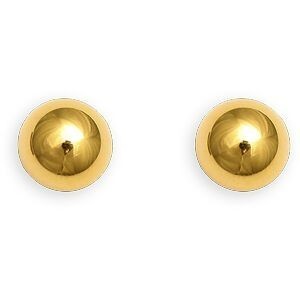 Boucles D'oreilles Or 375 Bouton 6mm