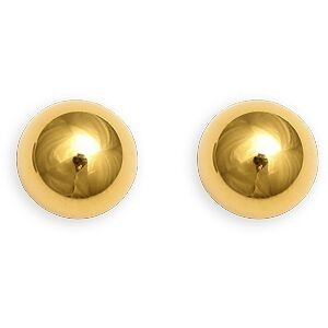 Boucles D'oreilles Or 375 Bouton 10mm