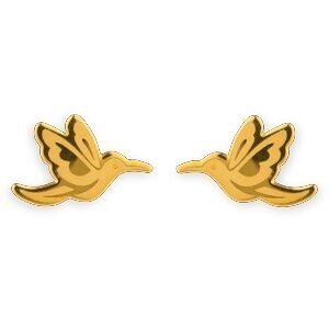 Boucles D'oreilles Or 375 Colibri 7*10mm