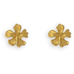 Boucles D'oreilles Or 375 Hibiscus 14mm