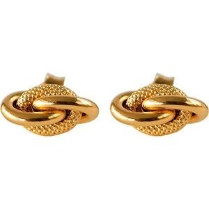 Boucles D'oreilles Or 750 Nœud Forçat Antillais 7.5*14mm