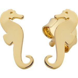 Boucles D'oreilles Plaqué Or Hyppocampe 4*10mm