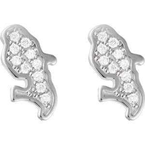 Boucles D'oreilles Argent 925 Carte Martinique  Zirconium 6.5*12.5mm