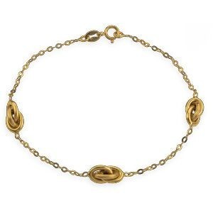 Bracelet Or 375 Maille Forçat Nœuds Forçat Antillais 6*10mm 18cm