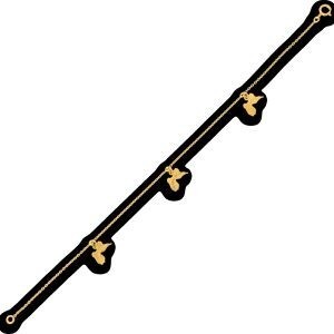 Bracelet Or 375 Cartes Guadeloupe 9**10mm 18cm