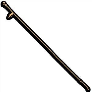 Chaîne Cheville Or 375 23  à 25cm Maille Forçat 2.1mm Margouillat 14*6mm