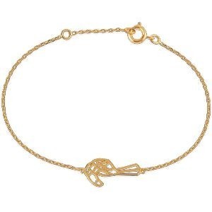 Bracelet Plaqué Or 17  à 19cm Toucan Origami 19*18mm