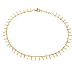 Chaîne Cheville Plaqué Or 25  à 27cm Pampilles