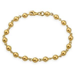 Bracelet Or 750 Grain D'or Chaîne 5mm 19cm