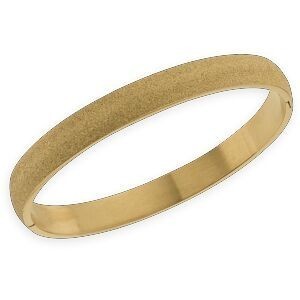 Jonc Acier Jaune Poudré 60mm Tube 8mm Avec Fermoir