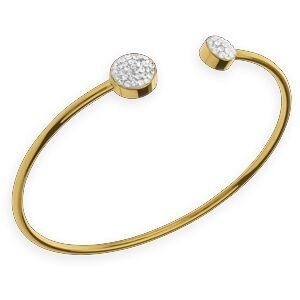 Jonc Acier Jaune 60mm Tube 2mm Cristal 6.5 A 9mm