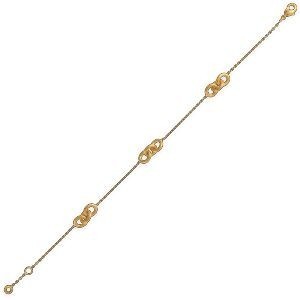 Bracelet Plaqué Or 1.5mm Forçat Antillais 6mm 18.5  à 19.5cm