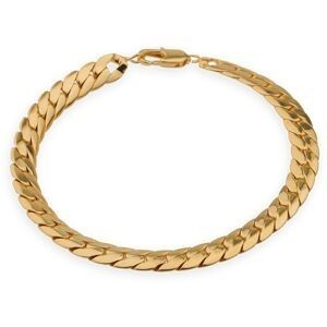 Bracelet Plaqué Or Maille Anglaise 6mm 19cm