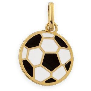 Pendentif Or 375 Ballon De Foot 10*15mm Avec Bélière