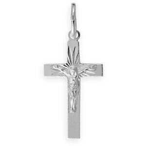 Croix Christ Argent 925 15*35mm Avec Bélière