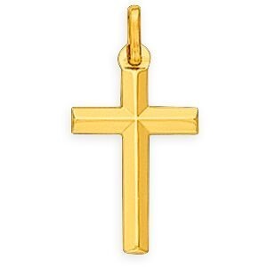 Croix Or 750 10*20mm Avec Bélière