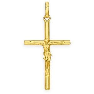 Croix Christ Or 750 16*30mm Avec Bélière