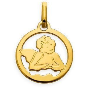 Médaille Or 750 Ange 12.9*19mm Avec Bélière