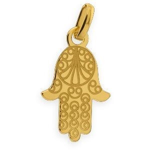Pendentif Or 750 Main de Fatima 6*21mm Avec Bélière
