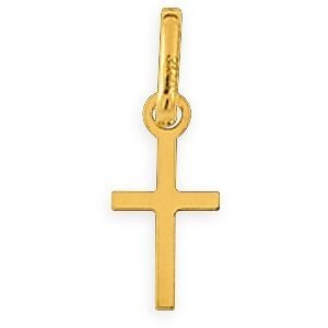 Croix Or 750 4.70*12mm Avec Bélière