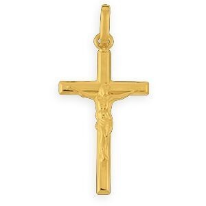 Croix Christ Or 750 12*25mm Avec Bélière