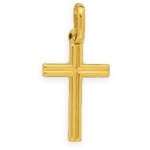 Croix Or 750 9*18mm Avec Bélière