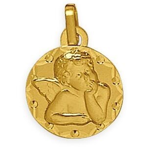 Médaille Or 375 Ange 13*18mm Avec Bélière