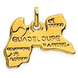 Pendentif Or 375 Carte Guadeloupe 18*16mm Avec Bélière