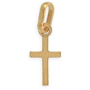 Croix Or 375 4.70*12mm Avec Bélière