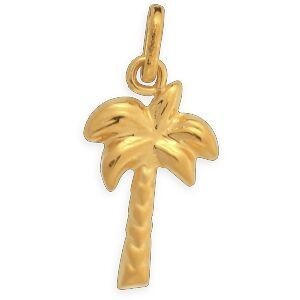 Pendentif Or 375 Palmier 9*19mm Avec Bélière
