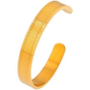 Jonc Acier Jaune Fantaisie 60mm Tube 9.5mm