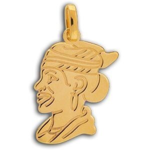 Pendentif Or 750 Cayennaise 10.5*20mm Avec Bélière