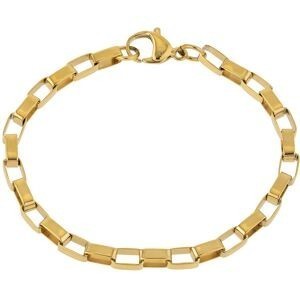 Bracelet Acier Jaune Maille 3*5mm 21cm