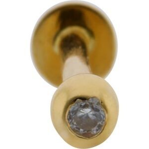 Piercing Labret Or 375 3.2mm Boule 3mm Tige 1.1mm