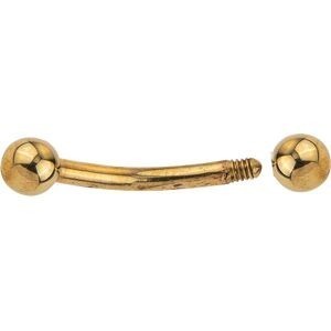 Piercing Arcade  Or 375 13.6mm Tige 8mm 1.2mm Boule 3mm