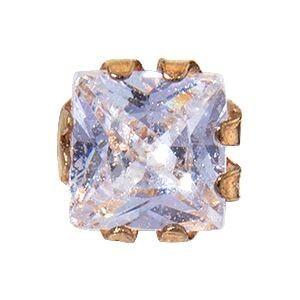 Piercing Arcade Or 37515mm Zircon3mm Boule3mm Tige8mm1.2mm