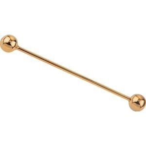 Piercing Industriel Or 375 46.4mm Boules 5mm Tige 36mm 1.2mm